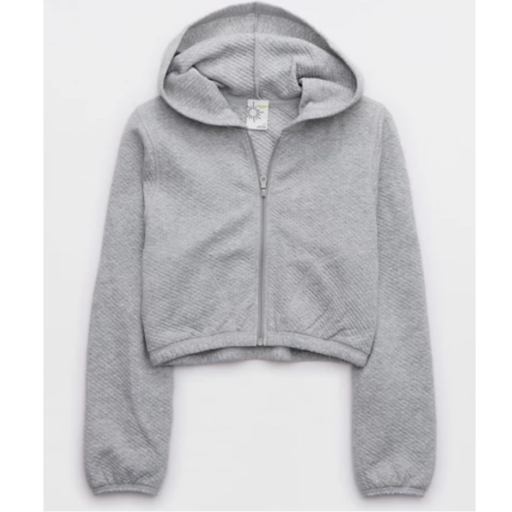 Set Aerie Offline Light Gray Sweat Suit